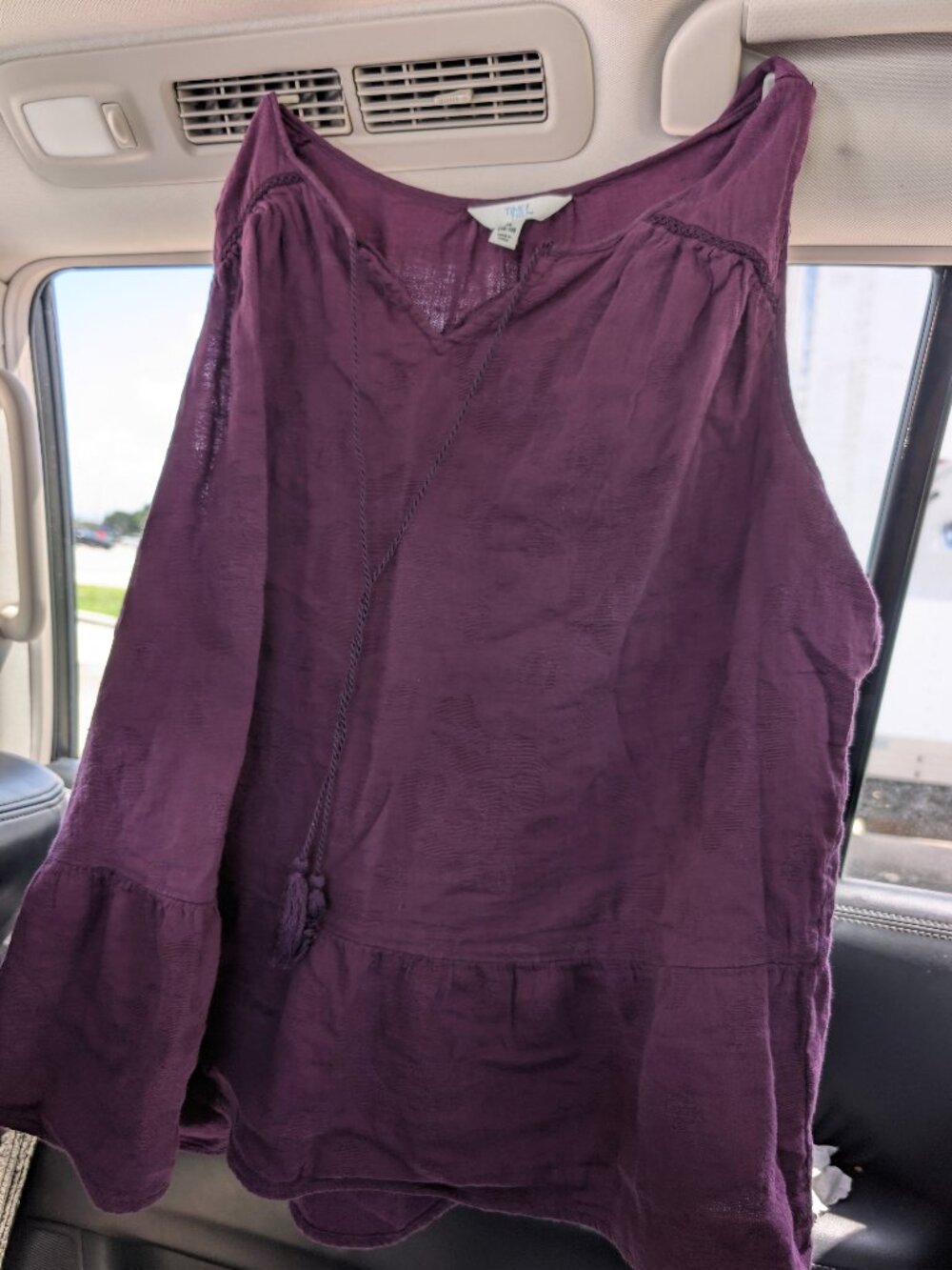 Flowy embroidered tank top